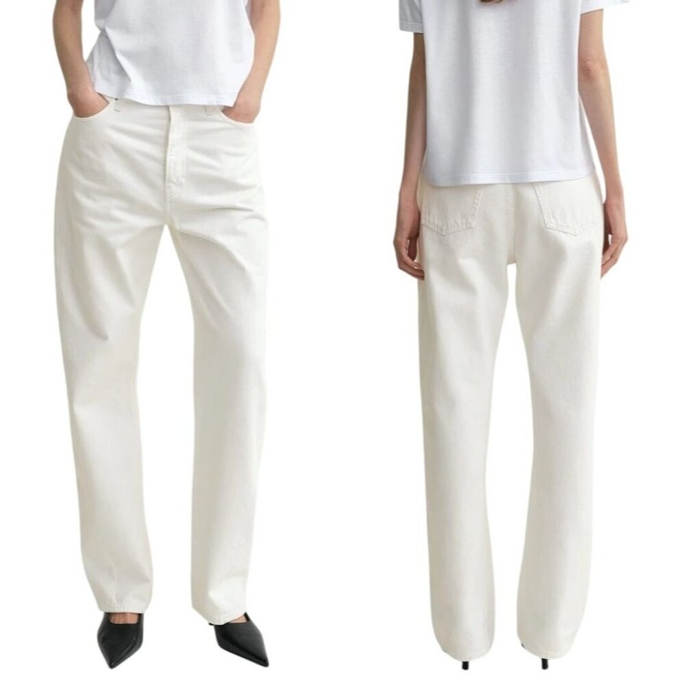 Toteme White Straight Leg Jeans